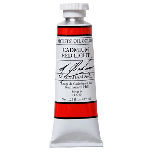 M. Graham & Co., Artists', Oil Paint, 1.25oz, Cadmium Red Light